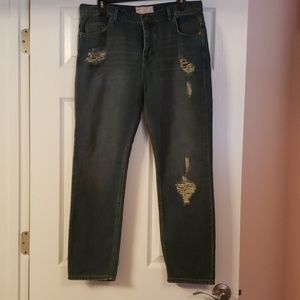 Free people button fly jeans.